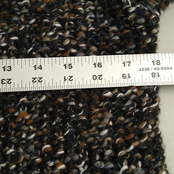 MAURICES NATURE COLORED, CHUNKY, SOFT, OPEN FRONT, CARDIGAN W/GOLD THREADS - Picture 4 of 7